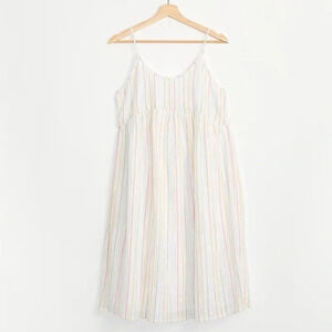 NWT L&G Shimmer Stripe Strappy Babydoll Dress